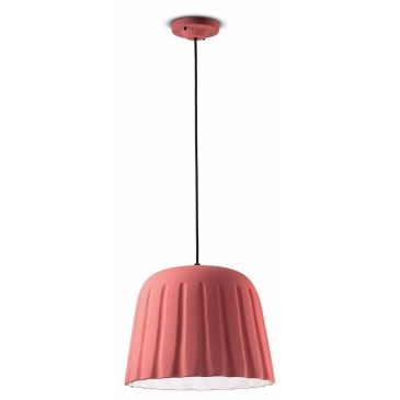 Madame Gres suspension lamp by Ferroluce in ceramic available in two sizes