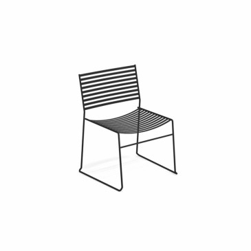 Aero armchair by Emu in black metal suitable for outdoor