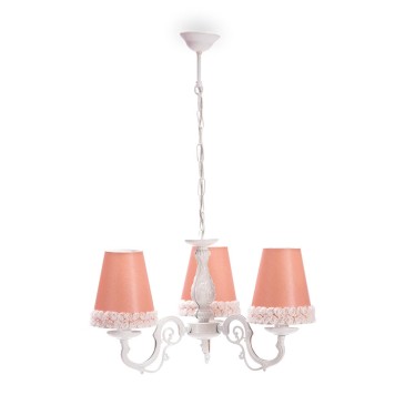 Dream Pendant Lamp In Pink Fabric For, Pink Chandelier Lampshades