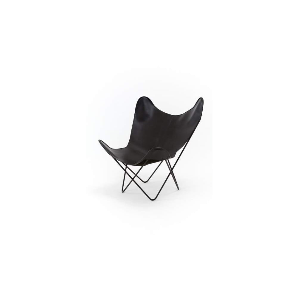 Re-edition of the Butterfly armchair by Bkf austral group in leather or cow