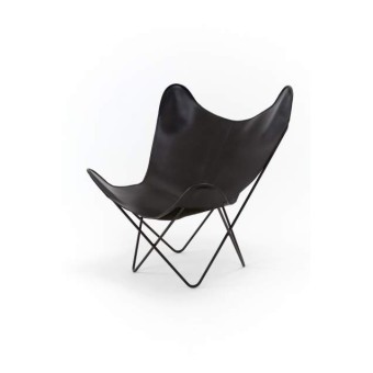 Re-edition of the Butterfly armchair by Bkf austral group in leather or cow