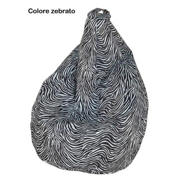 Sacchi Pouf Sessel in 8 verschiedenen Farben Polyester 100% mit Polyethylenkugeln