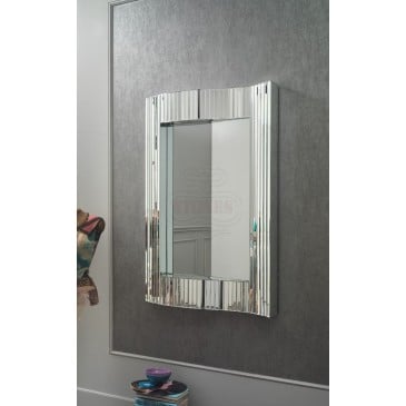 Stones Spiegel 16 mit gewellter Struktur, geeignet für moderne und luxuriöse Umgebungen