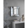 Miroir 17 Stones adapté aux salles de bains et aux entrées. Cadre en forme et miroir. Dimensions en cm: 81 X 81 H.7