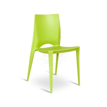 Chaise Denise en polypropylène adaptée pour intérieur et extérieur très confortable et en différentes couleurs
