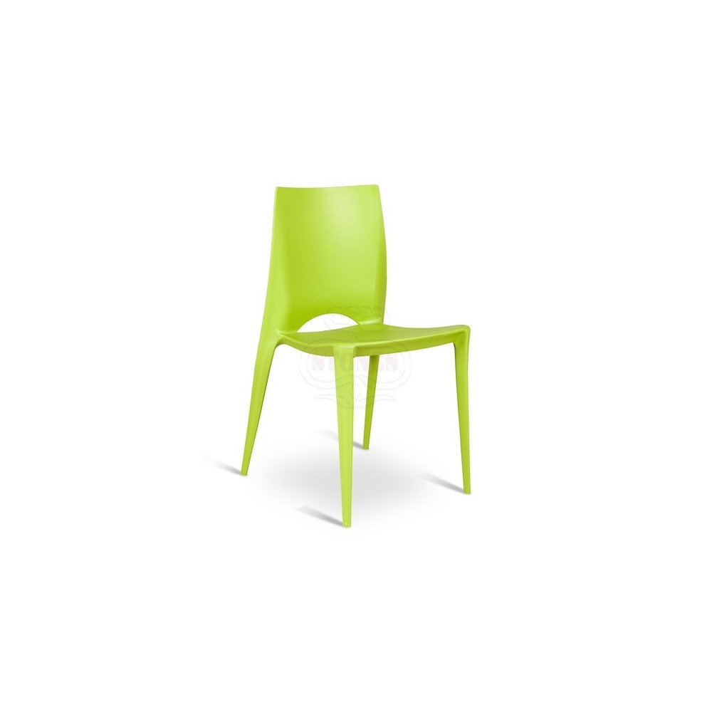 Denise polypropylene chair suitable for indoor and outdoor very comfortable and in various colors