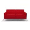 Reedición del sofá Florence Knoll de 2 y 3 plazas tapizado en auténtica piel italiana