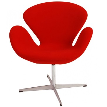 Reedición del sillón Swan de Arne Jacobsen en piel auténtica o lana
