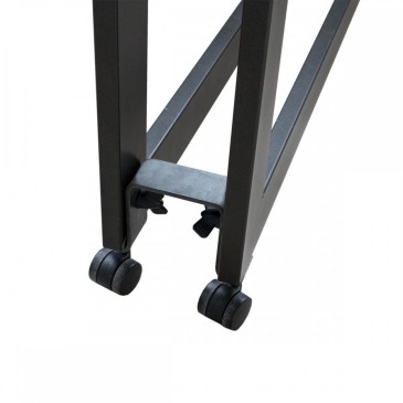 Console extensible Plano avec structure métallique extensible et étagères en bois pour extensions