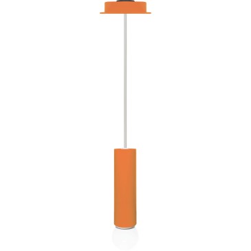 Suspension lamp in round tubular diam. 5 cm with E 27 lamp not included