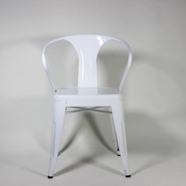Heruitgave van de Tolix stoel van Xavier Pauchard met armleuningen en zonder armleuningen