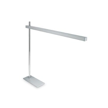 Crane Table Lamp available in white or black aluminum version. Led illumination