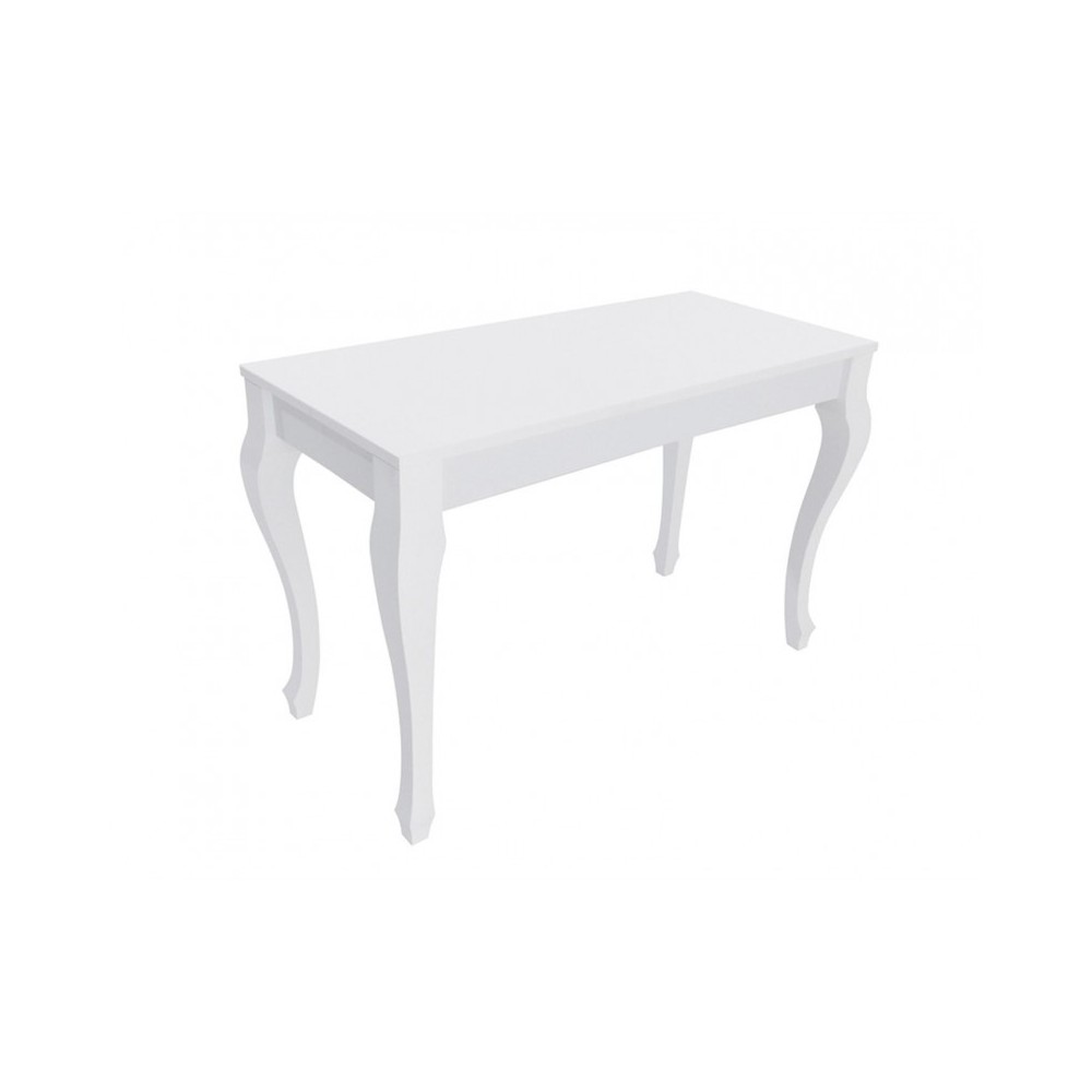 Paolina fixed or extendable console with laminate top and wooden legs