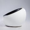 Re-edition of the Egg pod Ball Chair by Eero Aarnio in fiberglass and real leather