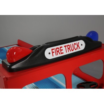 FIRE TRUCK SINGLE cot in mdf for children
