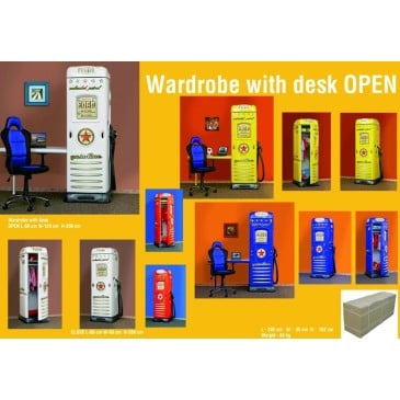 Armadietto e scrivania distributore benzina o cabina for Arredamento online shop