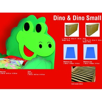 Single-size mdf beds for girl DINOSAURO model