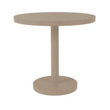 Table d'extérieur ronde Barcino en aluminium disponible en 2 tailles
