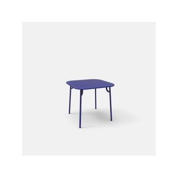 Fixed table for eternal WEEK END in powder coated aluminum available in many finishes
