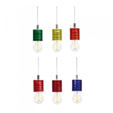 Lampe à suspension Carioca en méthacrylique disponible en plusieurs couleurs