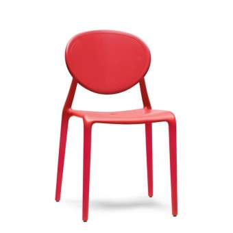 Chaise rouge Gio Scab