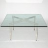 Mesa de centro Barcelona de vidrio de Ludwig Mies van der Rohe