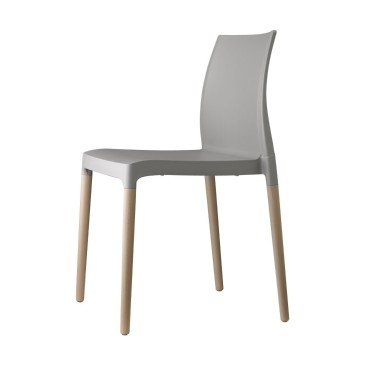 Natural Chloè Stuhl von Scab grey ohne Armlehnen